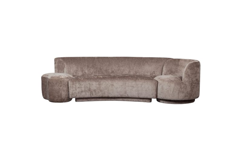 Soffgrupp Kombi-Populär med Pouf - Taupe - Möbler - Vardagsrum - Soffgrupper