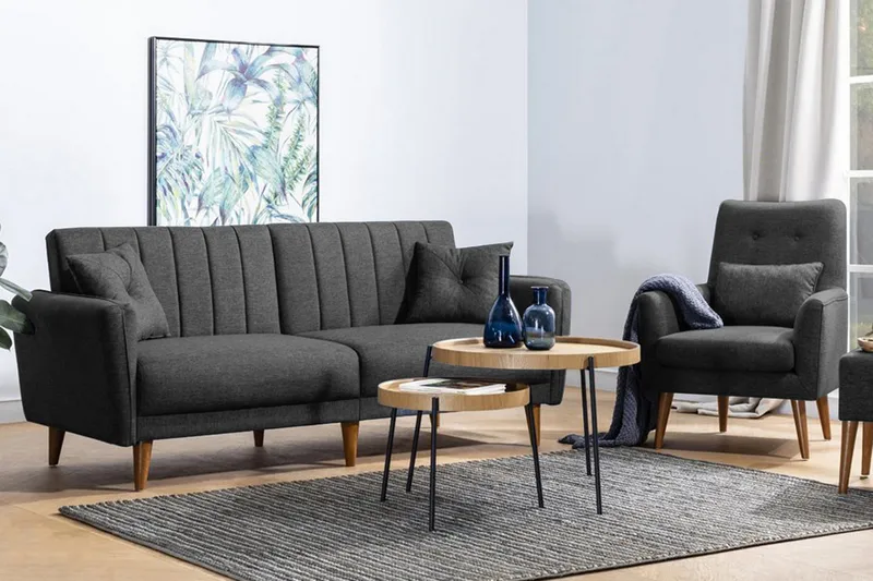 Lepinas Soffgrupp - Antracit - Möbler - Vardagsrum - Soffgrupper