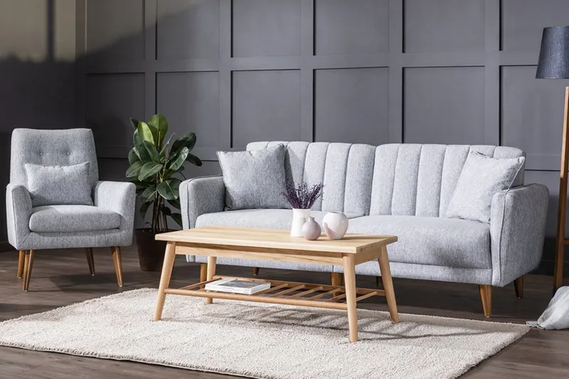 Lepinas Soffgrupp - Grå - Möbler - Vardagsrum - Soffgrupper