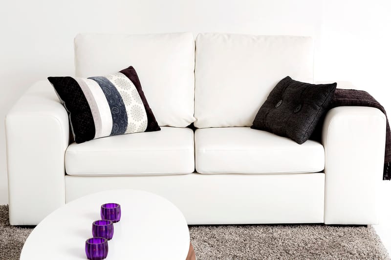 Link Soffgrupp 3-sits + 2-sits Soffa + Fåtölj i Konstläder - Vit - Möbler - Vardagsrum - Soffgrupper