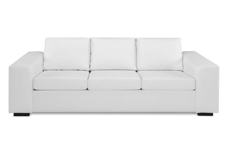 Link Soffgrupp 3-sits + 2-sits Soffa + Fåtölj i Konstläder - Vit - Möbler - Vardagsrum - Soffgrupper