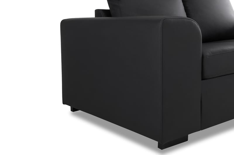 Link Soffgrupp 3-sits + 2-sits Soffa i Konstläder - Svart - Möbler - Vardagsrum - Soffgrupper