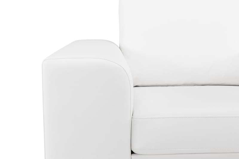 Link Soffgrupp 3-sits Soffa + Fåtölj i Konstläder - Vit - Möbler - Vardagsrum - Soffgrupper