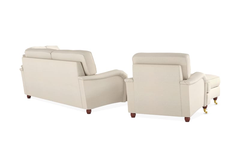 LYNN 3-sits+4-sits+Fåtölj+Fotpall Beige - Möbler - Vardagsrum - Soffgrupper - Howard soffgrupp