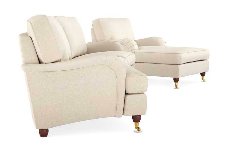 LYNN Soffgrupp Svängd 4-sits+Divanfåtölj Beige - Möbler - Vardagsrum - Soffgrupper - Howard soffgrupp