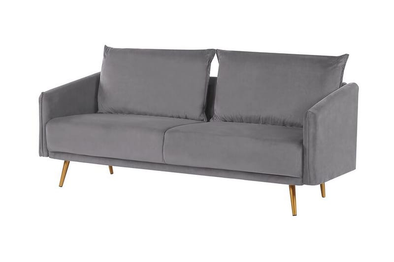 Maurana Soffgrupp 2-sits + 3-sits - Sammet/Grå - Möbler - Vardagsrum - Soffgrupper