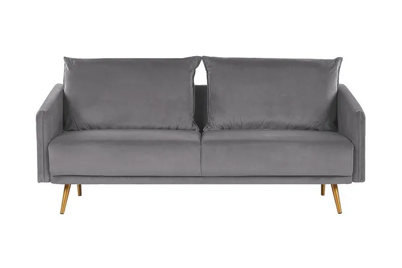 Maurana Soffgrupp 2-sits + 3-sits - Sammet/Grå - Möbler - Vardagsrum - Soffgrupper