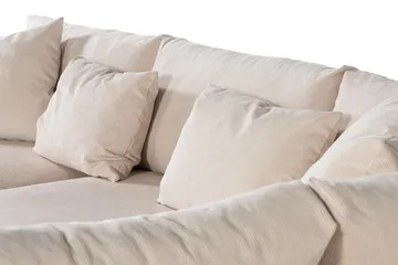Menard Soffgrupp 4-sits Högervänd L-formad Schäslongsoffa + Stor Fåtölj i Manchester - Beige - Möbler - Vardagsrum - Soffgrupper