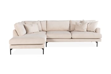 Menard Soffgrupp 4-sits Vänstervänd L-formad Schäslongsoffa + Stor Fåtölj i Manchester - Beige - Möbler - Vardagsrum - Soffgrupper