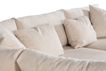 Menard Soffgrupp 4-sits Vänstervänd L-formad Schäslongsoffa + Stor Fåtölj i Manchester - Beige - Möbler - Vardagsrum - Soffgrupper