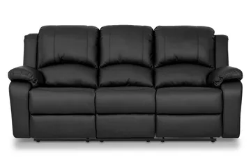Norbo Soffgrupp 3-sits+2-sits+Fåtölj Konstläder - Svart - Möbler - Vardagsrum - Soffgrupper