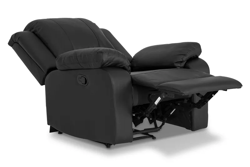 Norbo Soffgrupp 3-sits+2-sits+Fåtölj Konstläder - Svart - Möbler - Vardagsrum - Soffgrupper - Soffgrupp 3 2 1