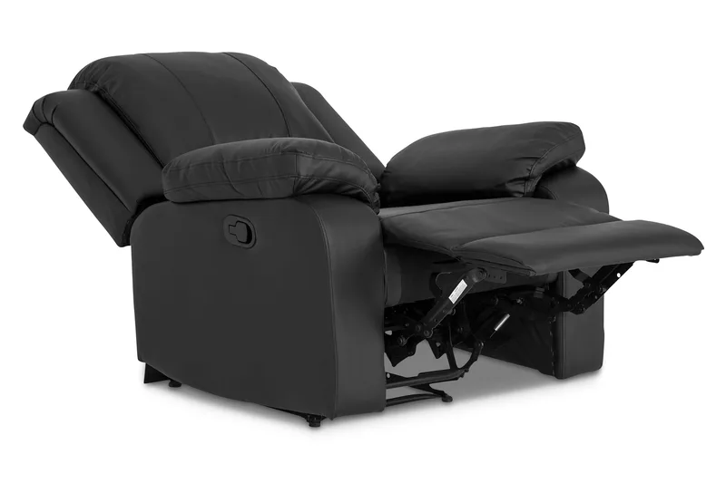 Norbo Soffgrupp 3-sits+Fåtölj Konstläder - Svart - Möbler - Vardagsrum - Soffgrupper