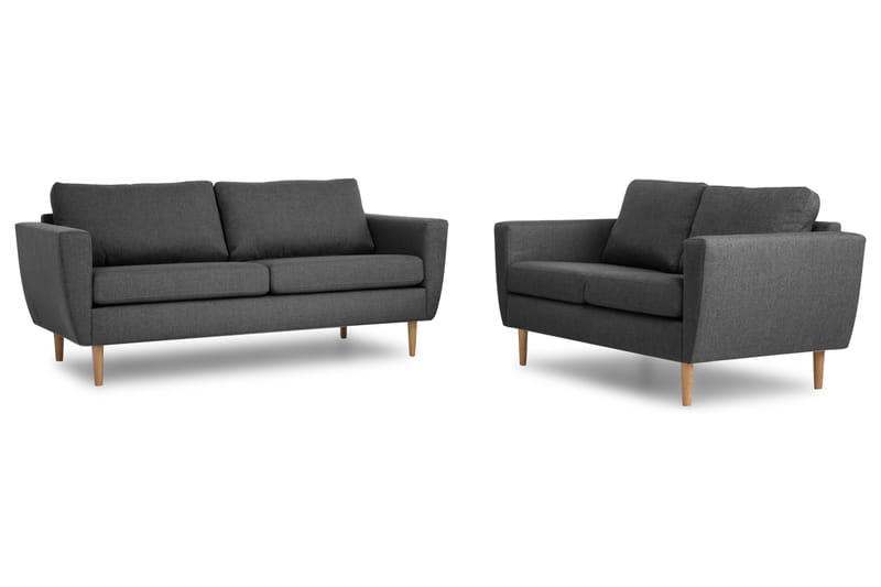 Nordic Soffgrupp 3-sits+2-sits - Mörkgrå - Möbler - Vardagsrum - Soffgrupper