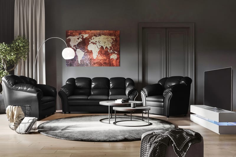 RIPOSTO Soffgrupp 3-sits+2-sits Konstläder - Möbler - Vardagsrum - Soffgrupper