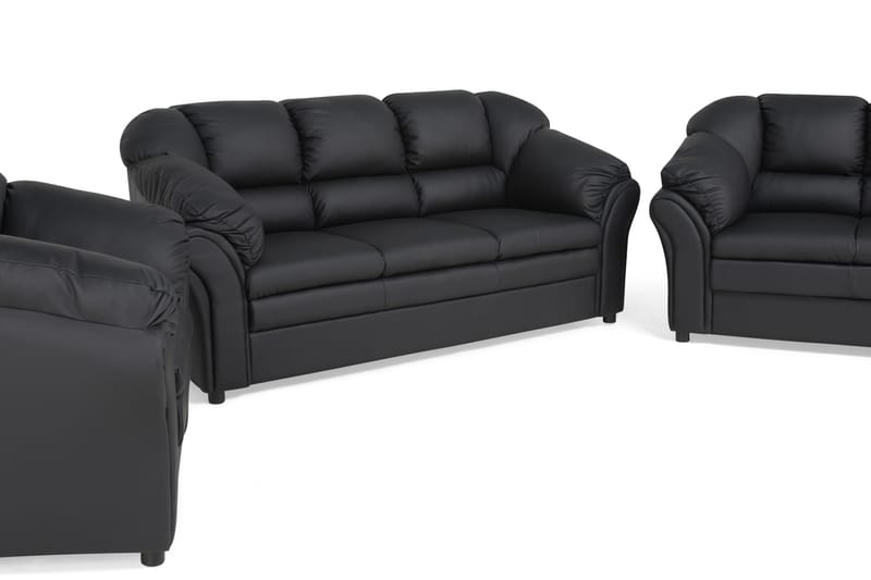 RIPOSTO Soffgrupp 3-sits+2-sits+Fåtölj Konstläder - Möbler - Vardagsrum - Soffgrupper