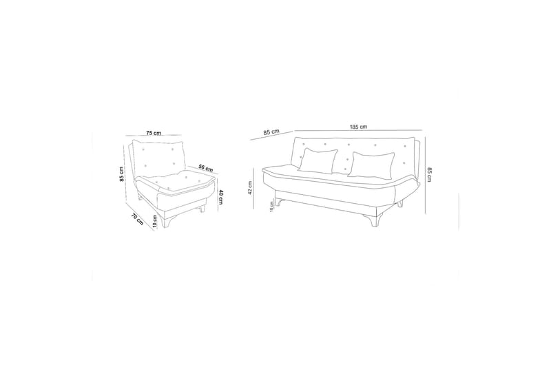 Riversdale Soffgrupp - Antracit - Möbler - Vardagsrum - Soffgrupper