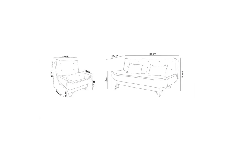 Riversdale Soffgrupp - Ljuslila - Möbler - Vardagsrum - Soffgrupper