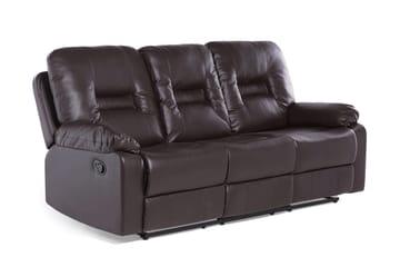 Rovik Soffgrupp 2-Sits+3-Sits+Fåtölj - Brun - Möbler - Vardagsrum - Soffor - Reclinersoffor & Biosoffor