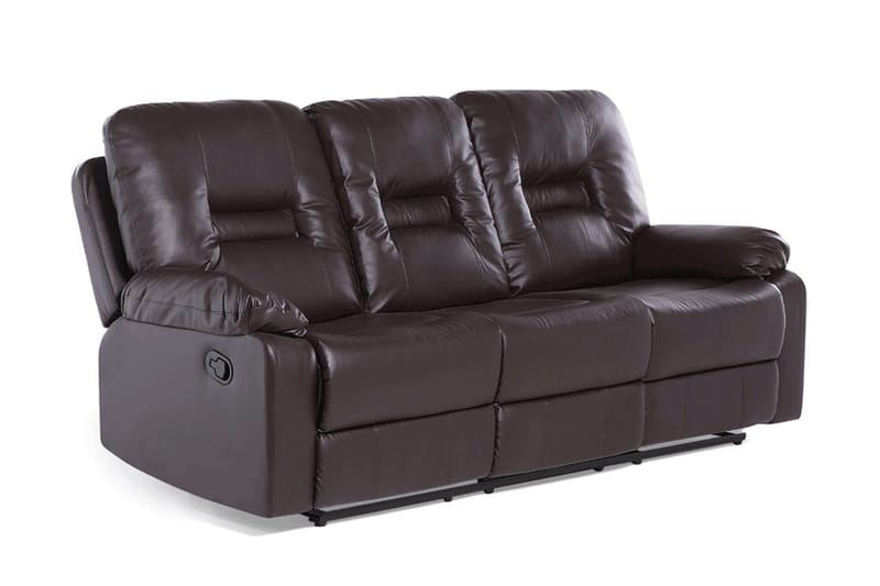 Rovik Soffgrupp 2-Sits+3-Sits+Fåtölj - Brun - Möbler - Vardagsrum - Soffor - Reclinersoffor & Biosoffor