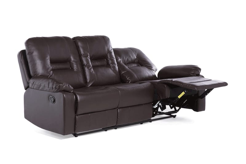 Rovik Soffgrupp 2-Sits+3-Sits+Fåtölj - Brun - Möbler - Vardagsrum - Soffor - Reclinersoffor & Biosoffor