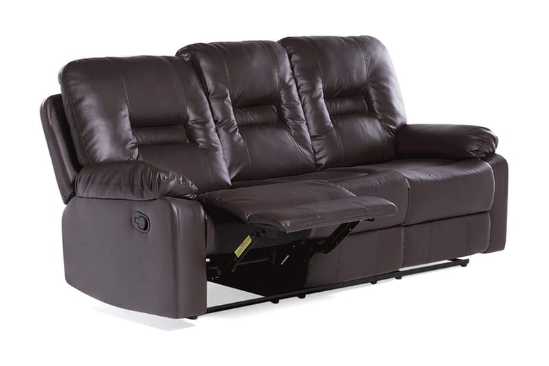 Rovik Soffgrupp 2-Sits+3-Sits+Fåtölj - Brun - Möbler - Vardagsrum - Soffor - Reclinersoffor & Biosoffor