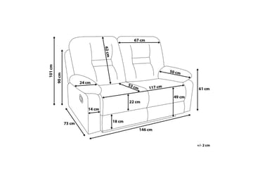 Rovik Soffgrupp 2-Sits+3-Sits+Fåtölj - Brun - Möbler - Vardagsrum - Soffor - Reclinersoffor & Biosoffor