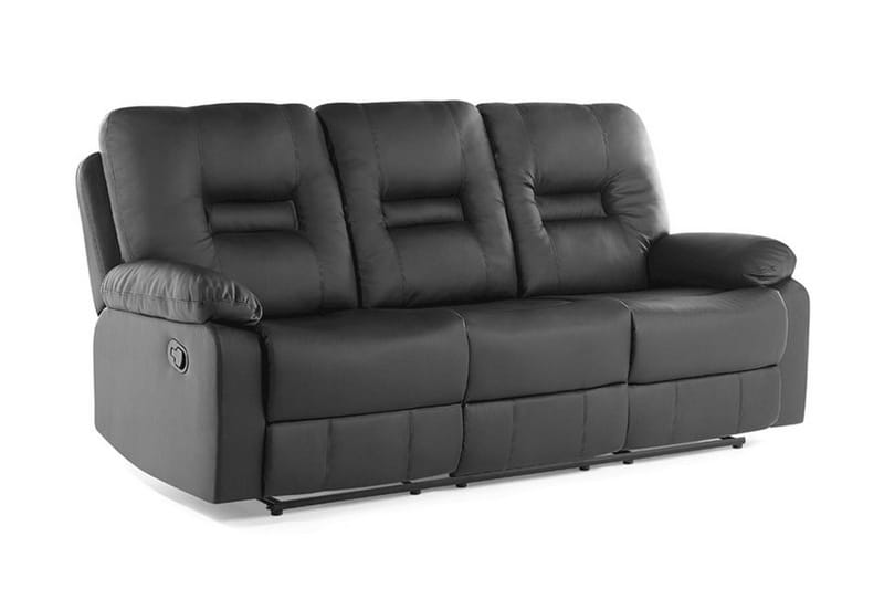 Rovik Soffgrupp 2-Sits+3-Sits+Fåtölj - Svart - Möbler - Vardagsrum - Soffor - Reclinersoffor & Biosoffor