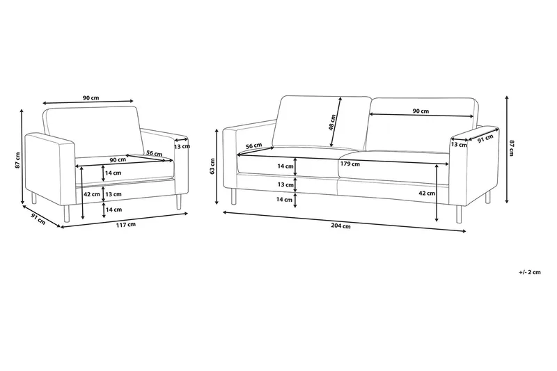 Savalen Soffgrupp 3-Sits+Fåtölj - Beige - Möbler - Vardagsrum - Soffgrupper