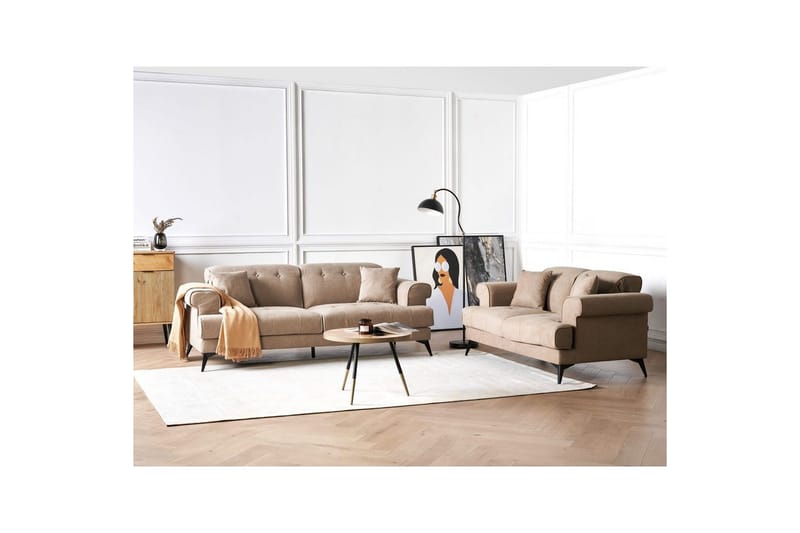 Soffgrupp Skive Brun/Svart - Brun - Möbler - Vardagsrum - Soffgrupper