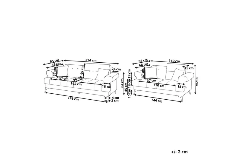 Soffgrupp Skive Brun/Svart - Brun - Möbler - Vardagsrum - Soffgrupper