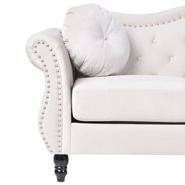 Soffgrupp Skien - Ljusbeige - Möbler - Vardagsrum - Soffgrupper - Chesterfield soffgrupp