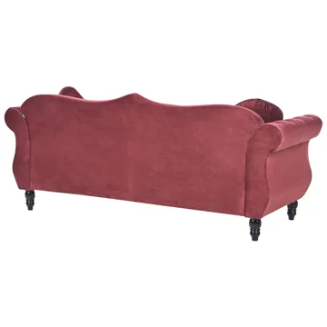 Soffgrupp Skien - Mörkröd - Möbler - Vardagsrum - Soffgrupper - Chesterfield soffgrupp