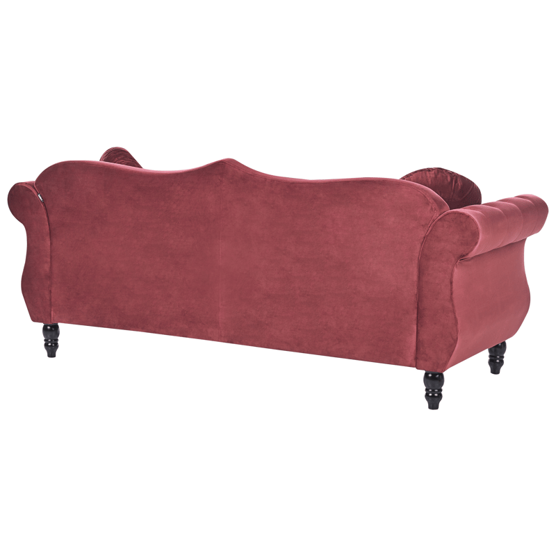 Soffgrupp Skien - Mörkröd - Möbler - Vardagsrum - Soffgrupper - Chesterfield soffgrupp