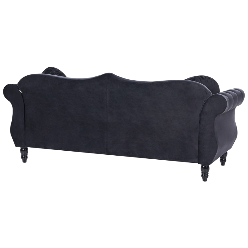 Soffgrupp Skien - Svart - Möbler - Vardagsrum - Soffgrupper - Chesterfield soffgrupp