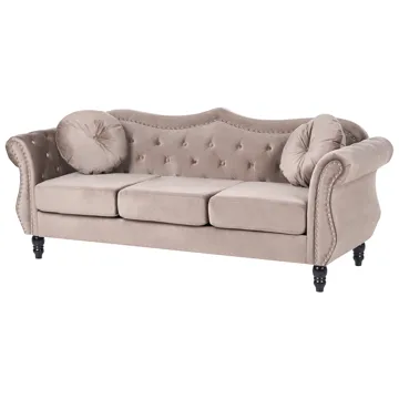 Soffgrupp Skien - Taupe - Möbler - Vardagsrum - Soffgrupper - Chesterfield soffgrupp