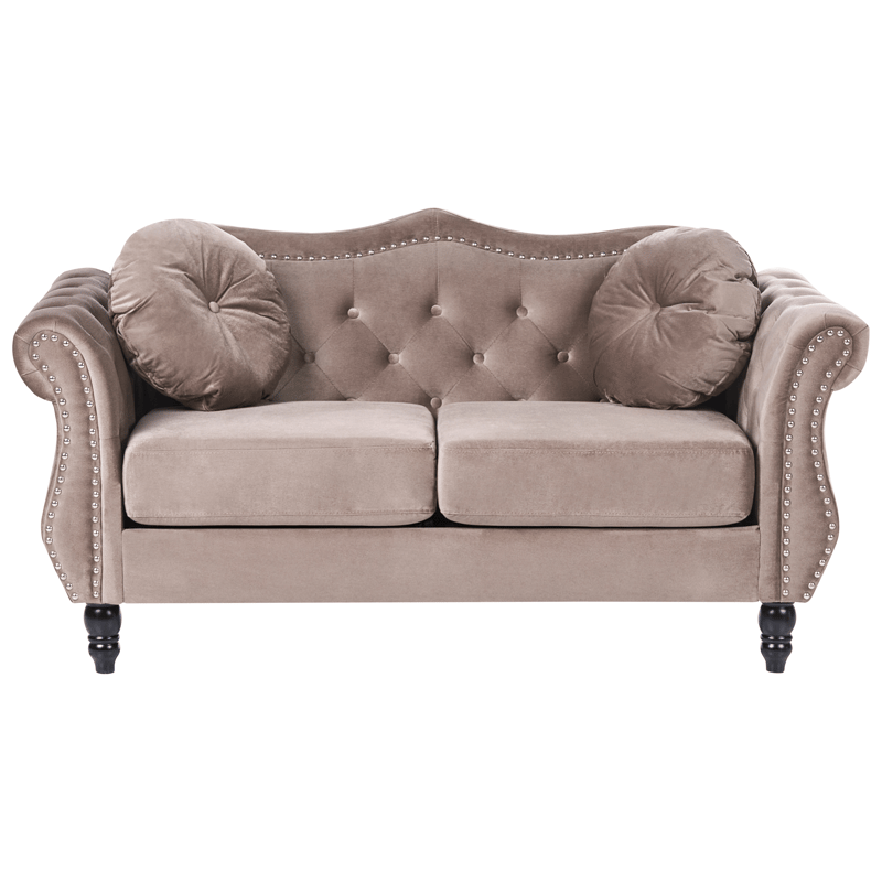 Soffgrupp Skien - Taupe - Möbler - Vardagsrum - Soffgrupper - Chesterfield soffgrupp