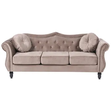 Soffgrupp Skien - Taupe - Möbler - Vardagsrum - Soffgrupper - Chesterfield soffgrupp