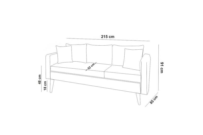 Sofiko Soffgrupp - Antracit - Möbler - Vardagsrum - Soffgrupper