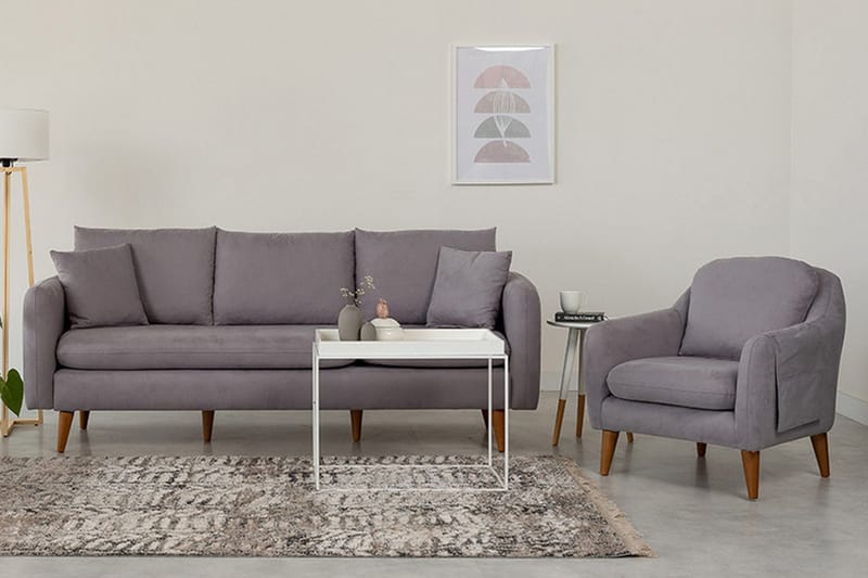 Sofiko Soffgrupp - Grå - Möbler - Vardagsrum - Soffgrupper