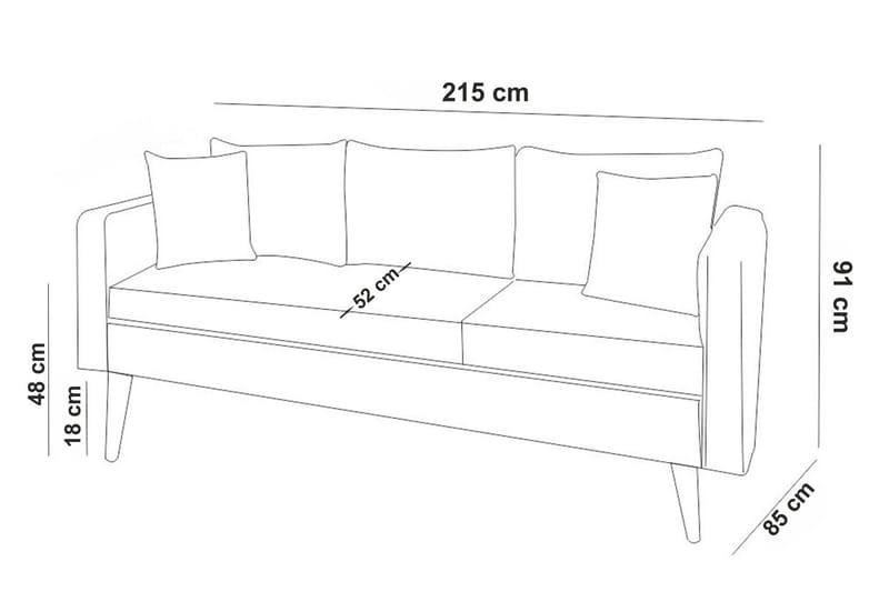 Sofiko Soffgrupp - Grå - Möbler - Vardagsrum - Soffgrupper