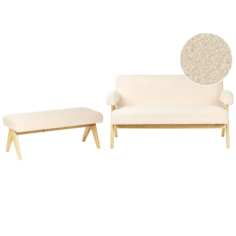 Soffgrupp Tamre - Off-White/Ljusbrun - Möbler - Vardagsrum - Soffgrupper
