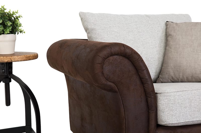 Toronto Soffgrupp 3-Sits+Fåtölj - Brun/Beige - Möbler - Vardagsrum - Soffgrupper - Howard soffgrupp