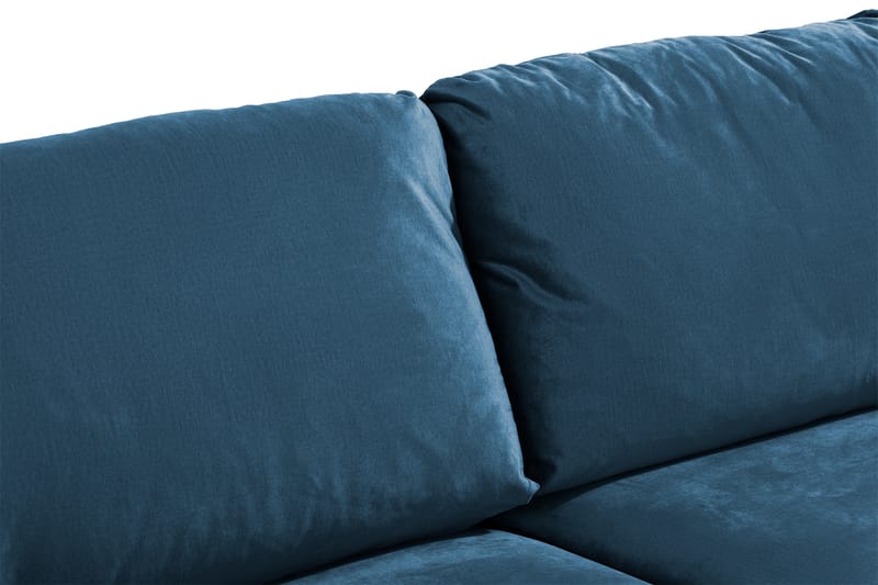 Trend Soffgrupp 3-sits + 2-sits Sammetssoffa - Blå - Möbler - Vardagsrum - Soffgrupper