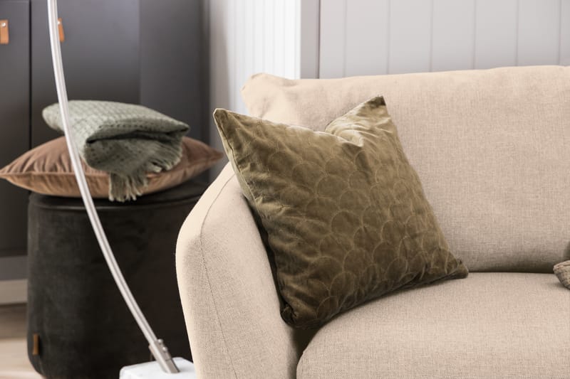 Trend Soffgrupp 3-sits + 2-sits Soffa + Fåtölj + Fotpall i Tyg - Beige - Möbler - Vardagsrum - Soffgrupper - Howard soffgrupp