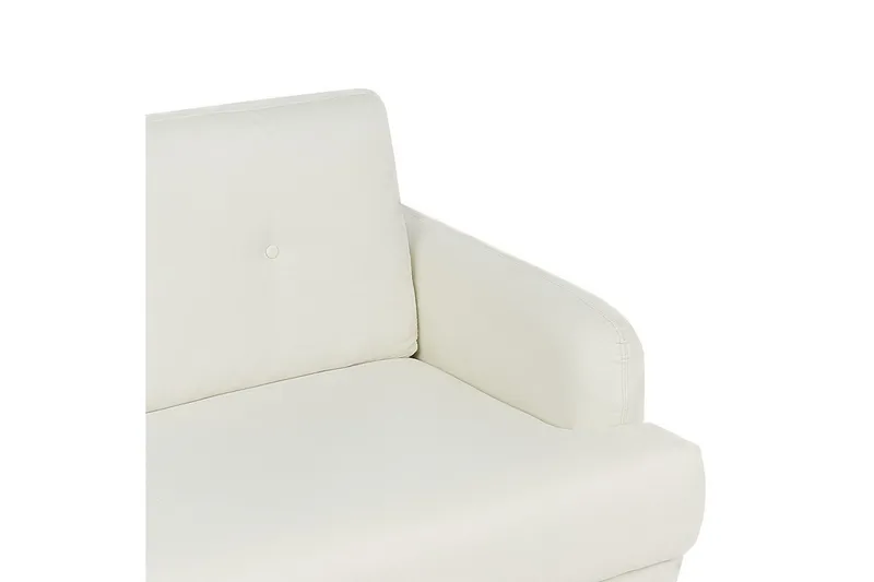 Soffgrupp Tuve Vit/ljust trä, Polyester - Vit/ljust trä, Polyester - Möbler - Vardagsrum - Soffgrupper