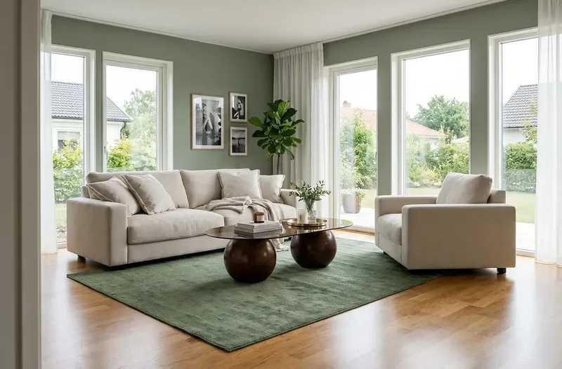 Valencia Soffgrupp Extra Djup 3-sits Soffa + Fåtölj i Chenille - Beige - Möbler - Vardagsrum - Soffgrupper