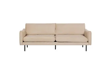 Soffgrupp Vinterbro Beige/svart, Sammet - Beige - Möbler - Vardagsrum - Soffgrupper
