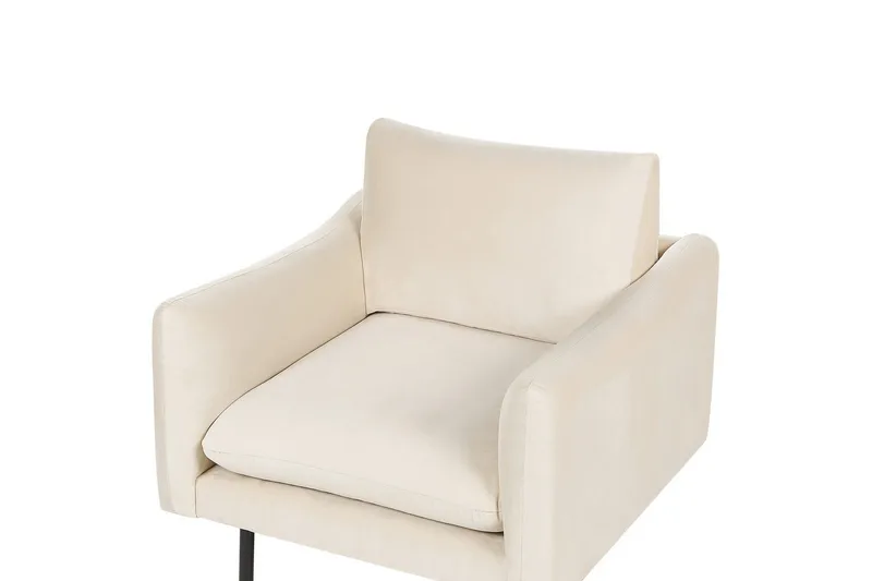 Soffgrupp Vinterbro Ljusbeige/svart, Sammet - Ljusbeige/svart, Sammet - Möbler - Vardagsrum - Soffgrupper