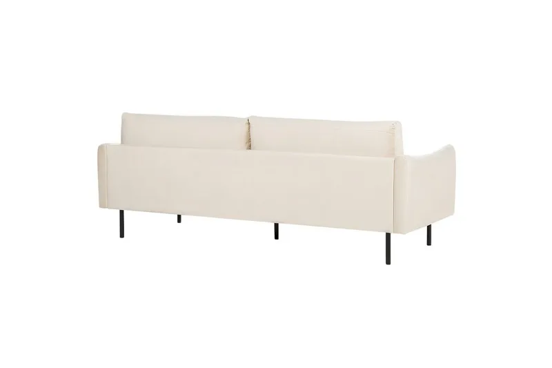 Soffgrupp Vinterbro Ljusbeige/svart, Sammet - Ljusbeige/svart, Sammet - Möbler - Vardagsrum - Soffgrupper